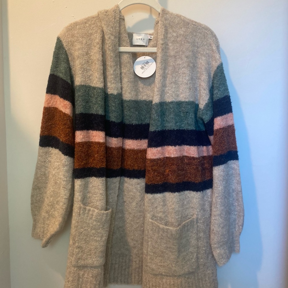 LUSH striped cardigan